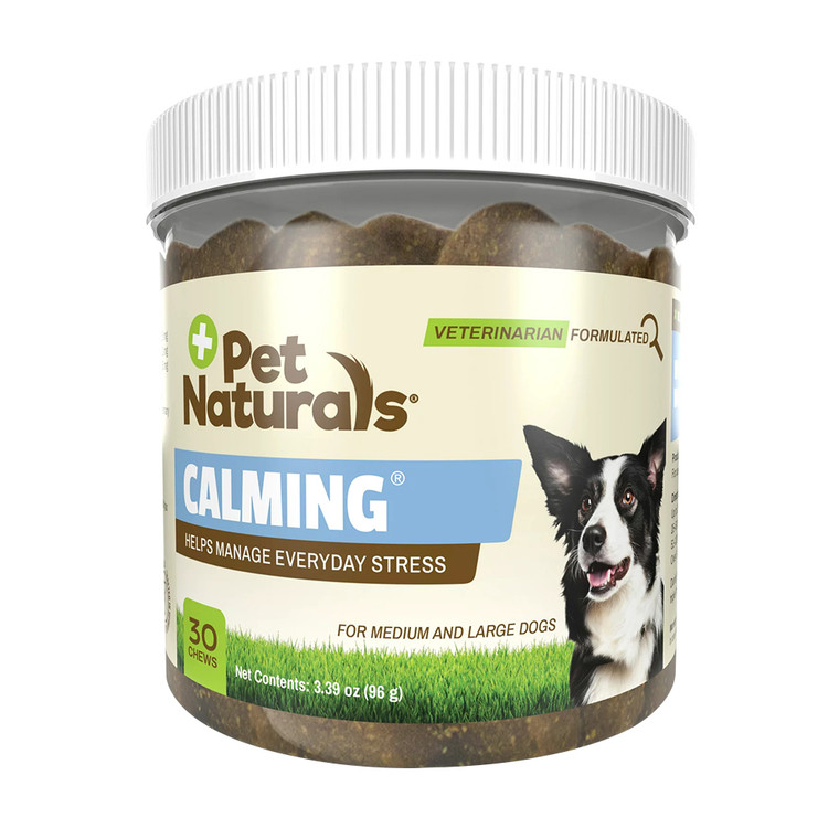 Pet Naturals Calming for Medium and Large Dog Chews, 30 Count, 3.39 Oz