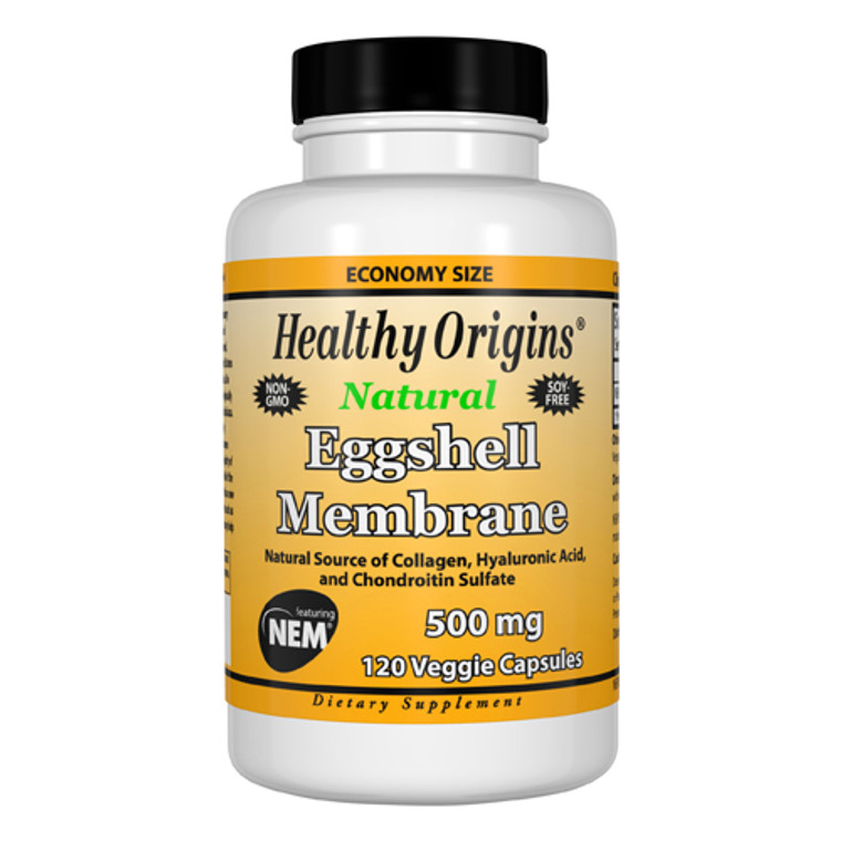 Healthy Origins Natural Eggshell Membrane Vegetarian Capsules 500 mg, 120 Ea