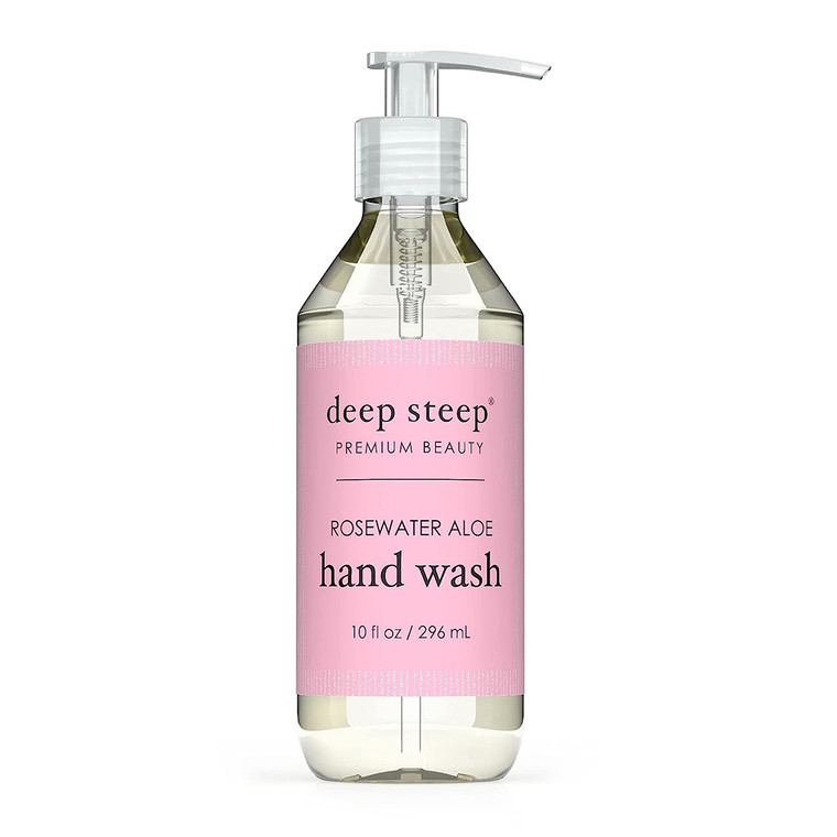 Deep Steep Hand Wash, Rosewater Aloe, 10 Oz