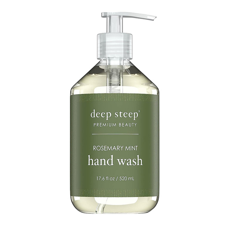 Deep Steep Argan Oil Liquid Hand Wash, Rosemary Mint, 17.6 Oz