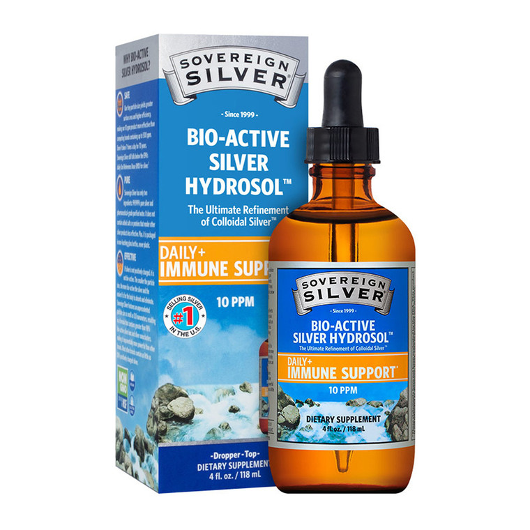 Sovereign Silver Hydrosol Bio Active Dropper, Immune Support, 4 Oz