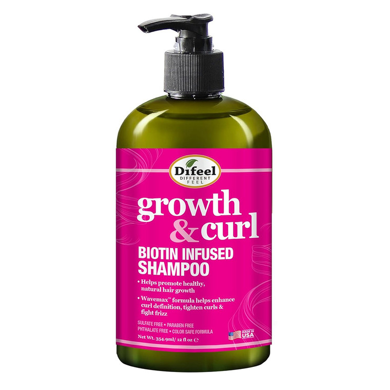 Difeel Growth and Curl Biotin Infused Conditioner Hydrating Strengthening 33.8Oz (1L)