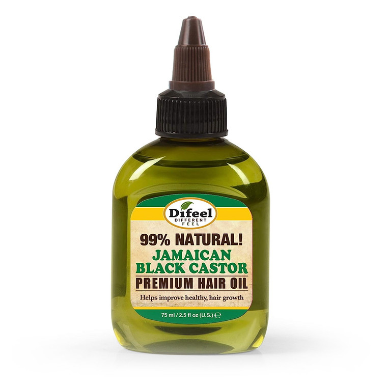 Difeel 99% Natural Premium Hair Oil, Jamaican Black Castor, 2.5 Oz