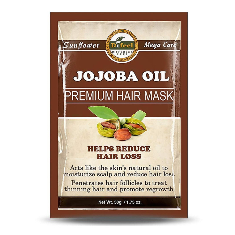 Difeel Premium Deep Conditioning Hair Mask, Jojoba Oil, 1.75 Oz