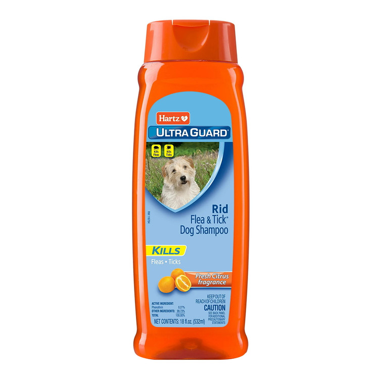 Hartz Ultra Guard Rid Flea and Tick Fresh Scent Dog Shampoo, 18 Oz