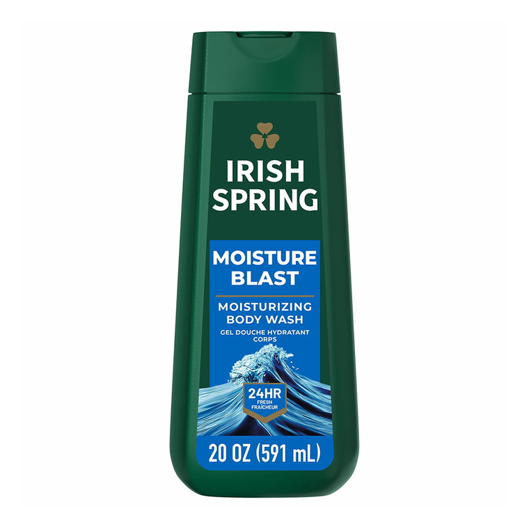 Irish Spring Moisture Blast Body Wash for Men, 20 Oz