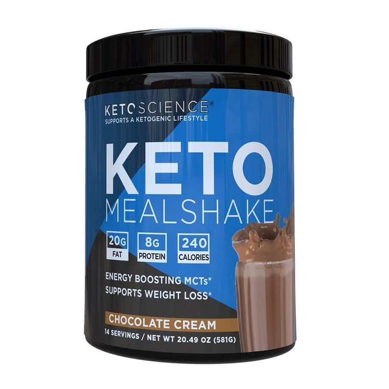 Keto Science Ketogenic Meal Shake Chocolate Cream Powder, 14 servings, 20.49 Oz