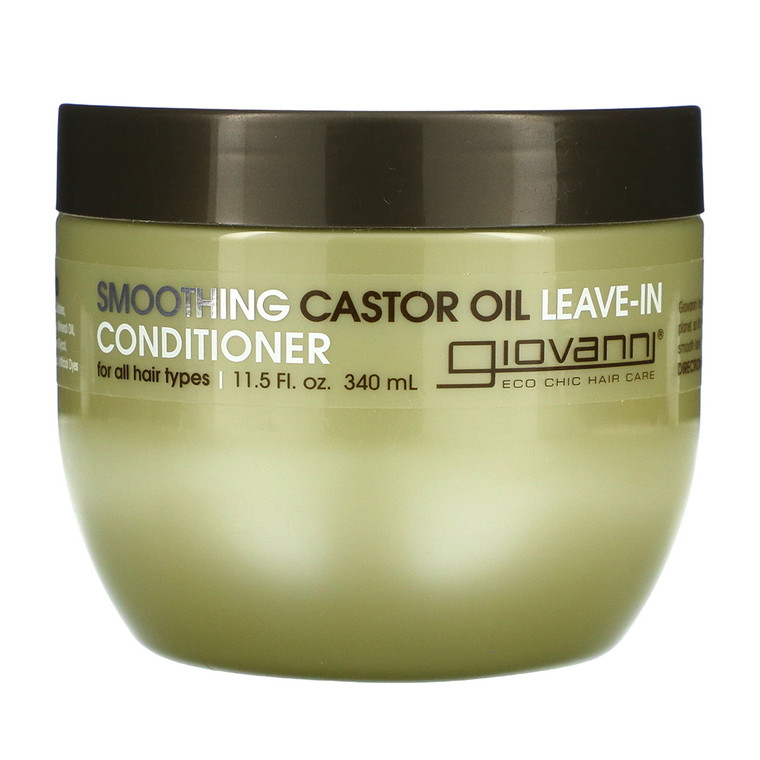 Giovanni Smoothing Castor Oil Leave In Conditioner, 11.5 Oz