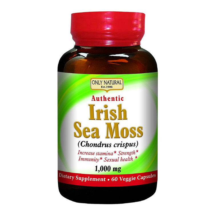 Only Natural Authentic Irish Sea Moss, 60 Ea