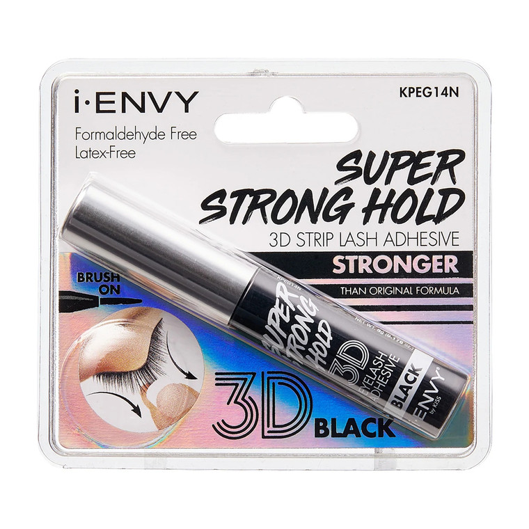 Kiss I Envy Eyelash Adhesive 3D Super Strong Hold Black, 1 Ea