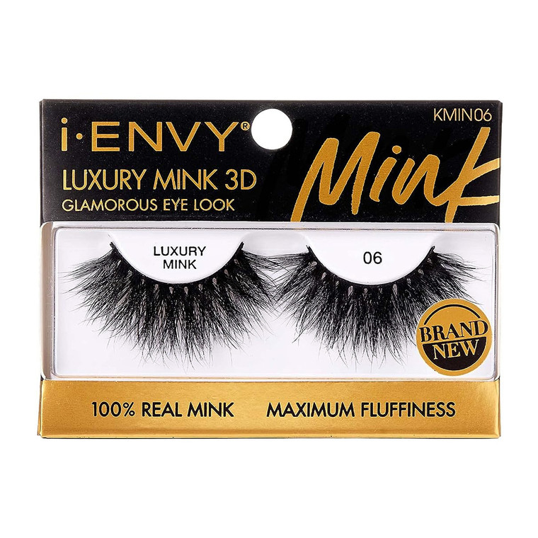 Kiss I Envy Luxury Mink 3D 06 EyeLashes, 1 Ea