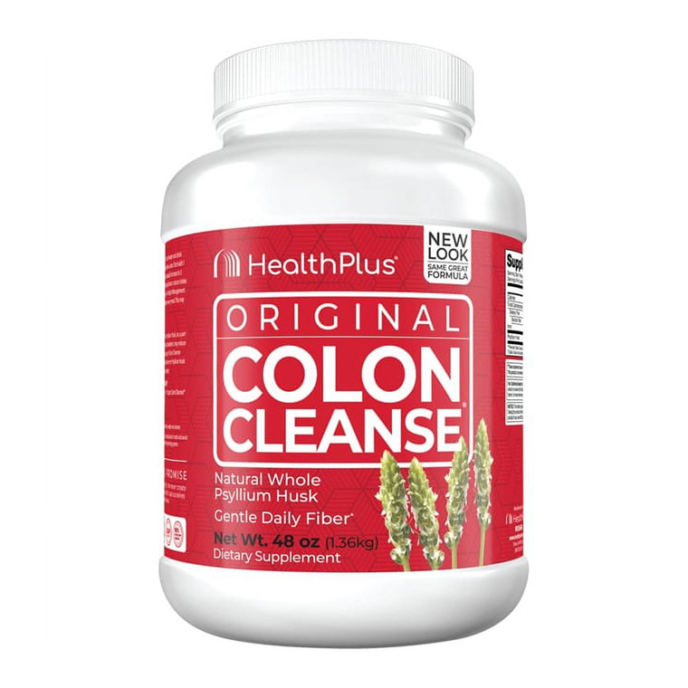Health Plus Colon Cleanse The Original High Fiber 100% Pure Psyllium Husk, 48 Oz