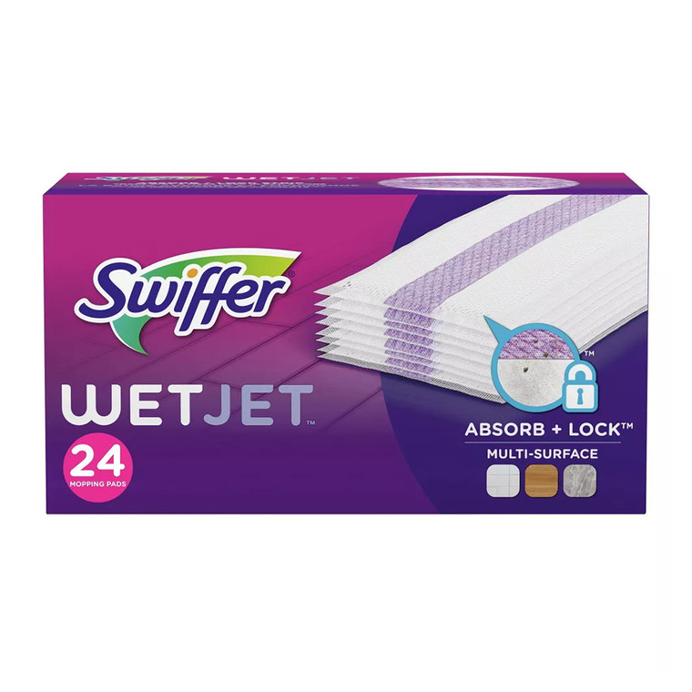 Swiffer WetJet Floor Mopping Pads, 24 Ea