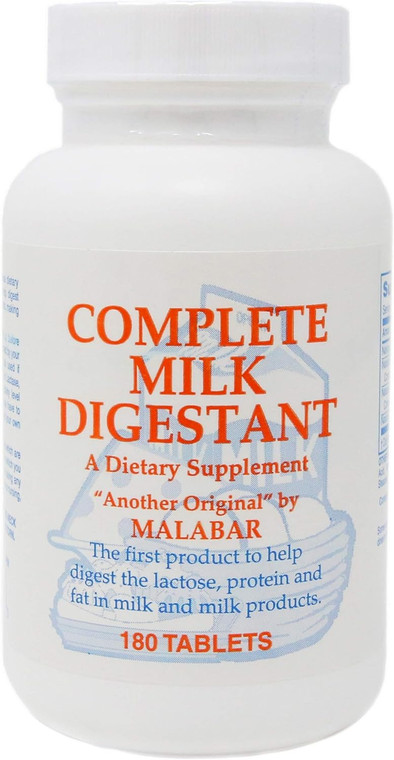 Malabar Complete Milk Digesting Tablets For Digestion, 180 Ea