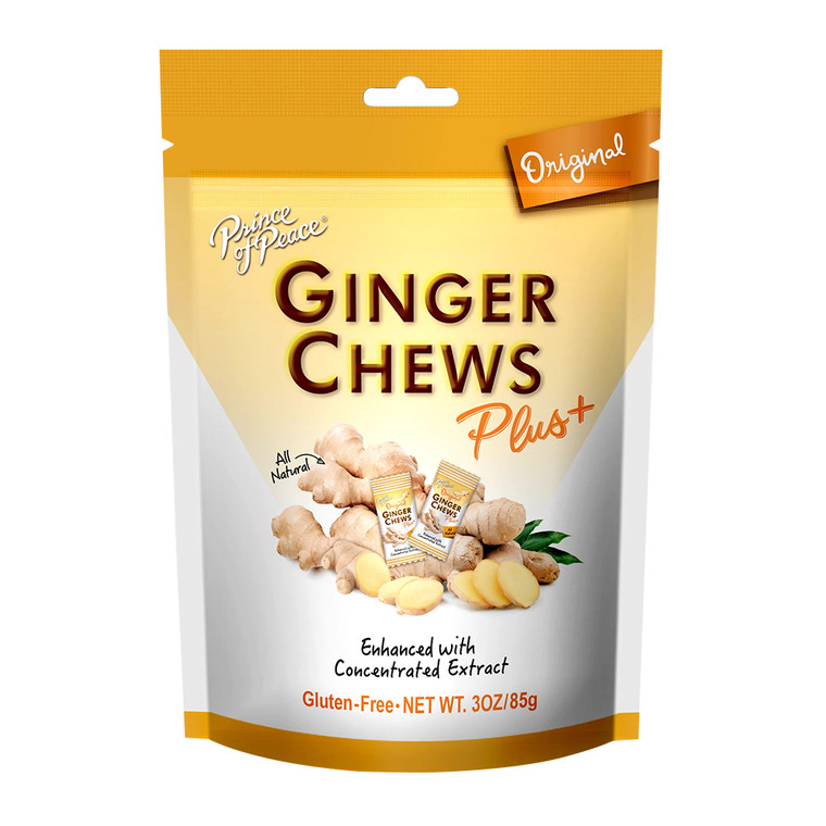 Prince Of Peace Original Ginger Chew Plus, 3 Oz