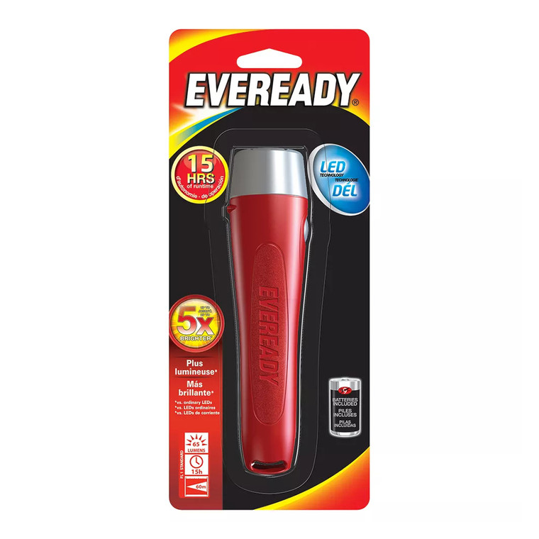 Eveready LED Flashlight, 2AA, 1 Ea