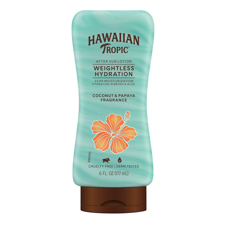 Hawaiian Tropic Silk Hydration After Sun Lotion, Coconut Papaya Fragrance, 6 Oz