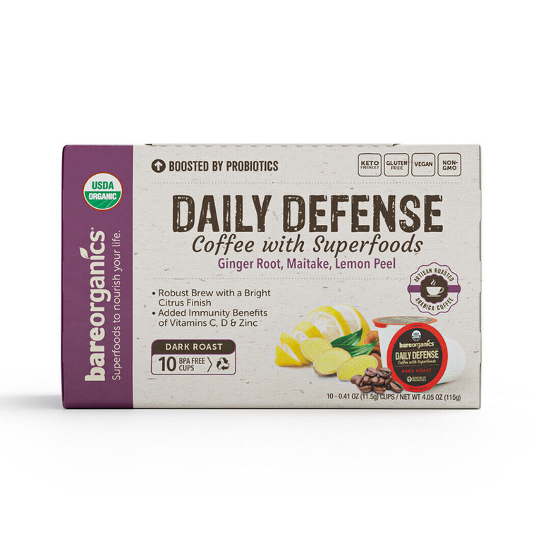 Bareorganics Coffee Immunity Superfood, 4.13 Oz