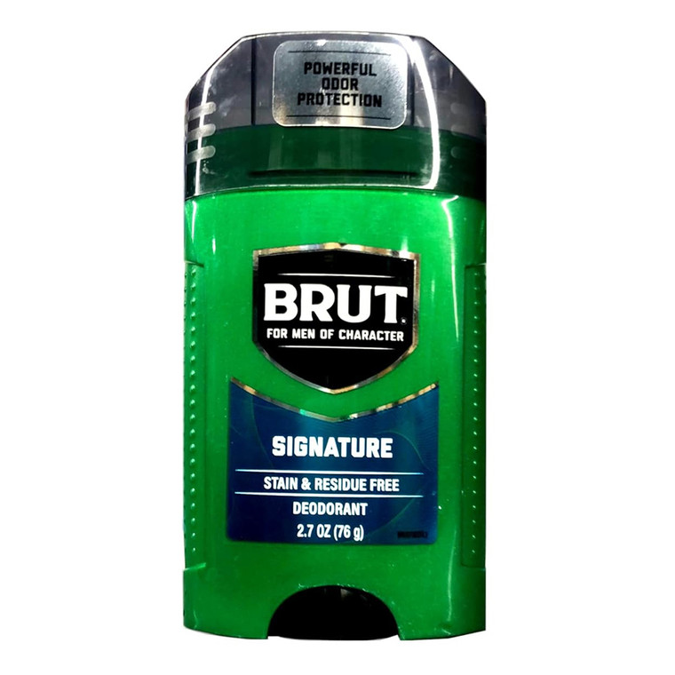 Brut Signature Stain and Residue Free Deodorant for Men 2.7Oz (76g)