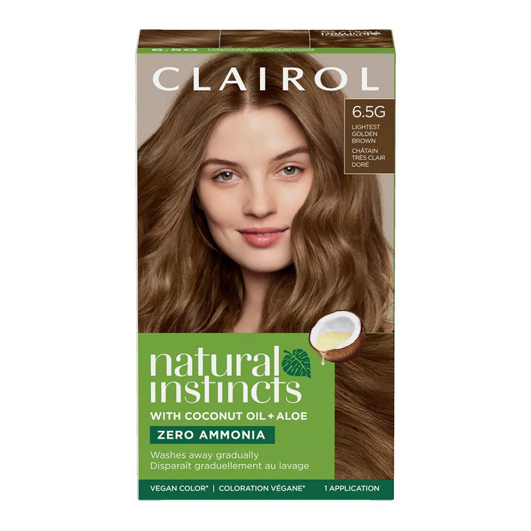 Clairol Natural Instincts Demi Permanent Hair Color Creme, 6.5G Lightest Golden, 1 Ea