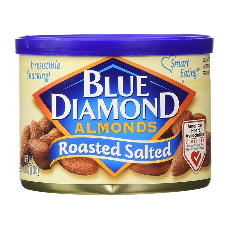Blue Diamond Roasted Almonds Salted, 6 Oz