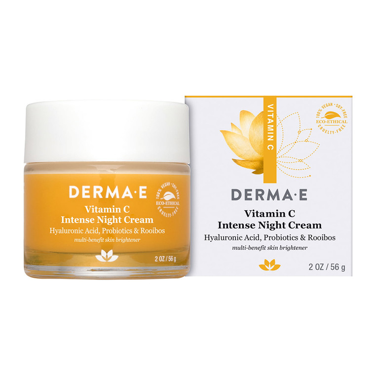 Derma E Vitamin C Intense Brightening Night Cream, 2 Oz