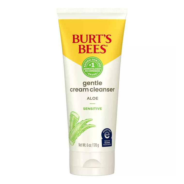 Burts Bees Sensitive Facial Cream Cleanser, Fresh, 6 Oz