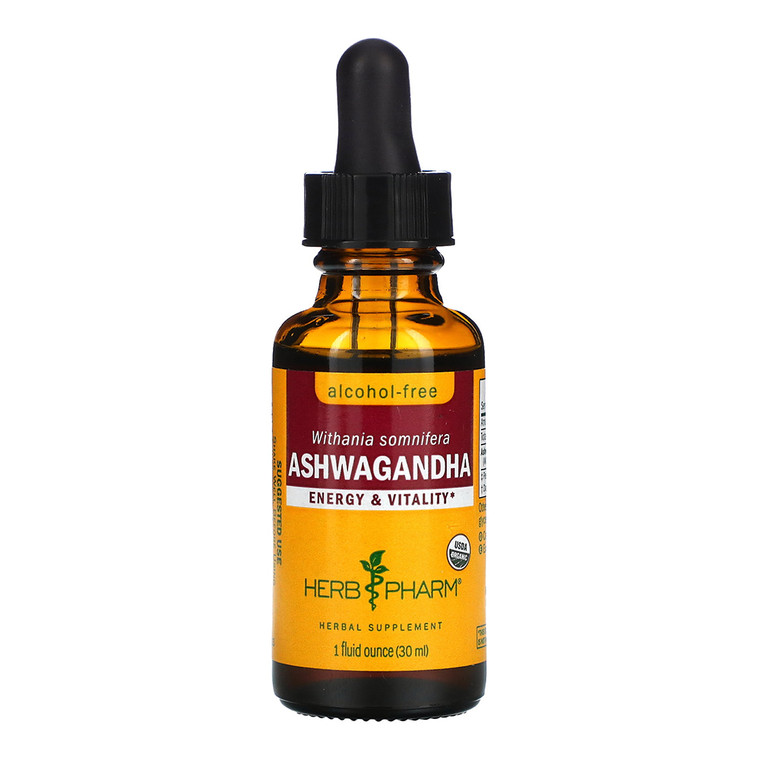 Herb Pharm Ashwagandha Alcohol free Extract Drops For Traditional Support, Energy And Vitality, 1 Oz
