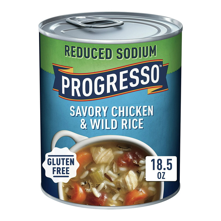 Progresso Reduced Sodium, Chicken and Wild Rice Soup, 18.5 Oz