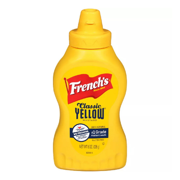 Frenchs Classic Yellow Mustard Squeeze Bottle, 8 Oz