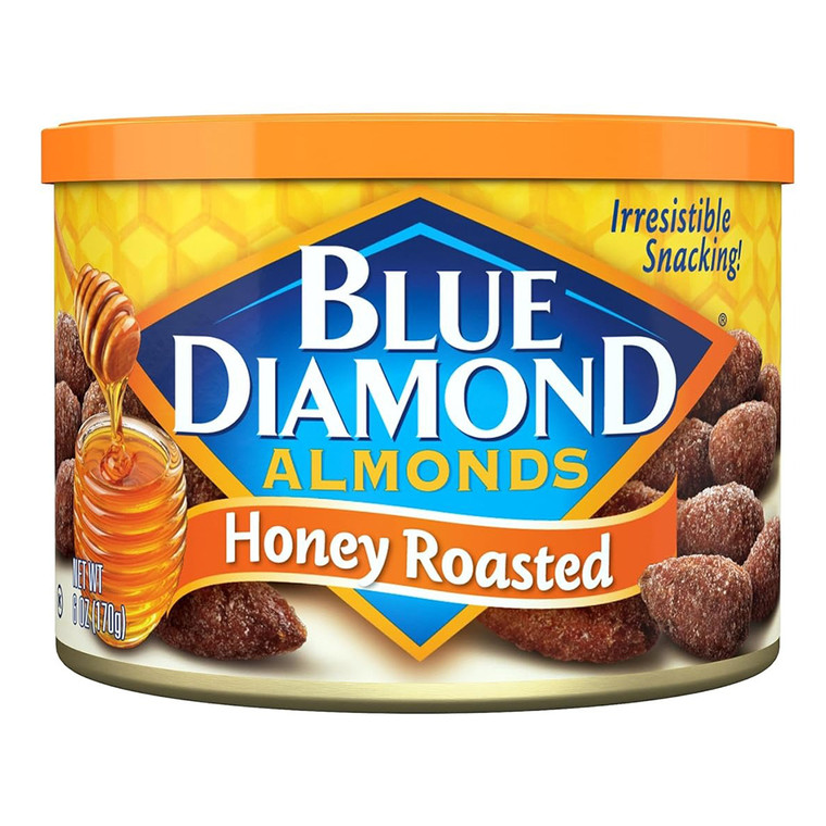 Blue Diamond Honey Roasted Almonds Sweet Roasted Snack Almonds 6Oz (170g)