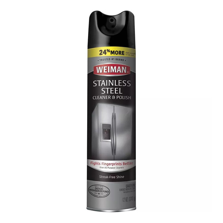 Weiman Stainless Steel Cleaner and Polish, 12 Oz