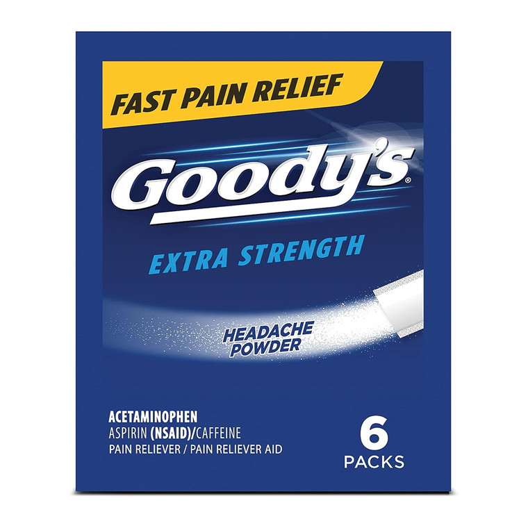 Goodys Extra Strength Headache Powder, Pain Relief, 6 Ea