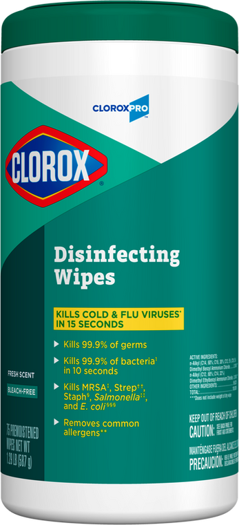 Clorox Disinfecting wipes, Fresh Scent, 75 Ea