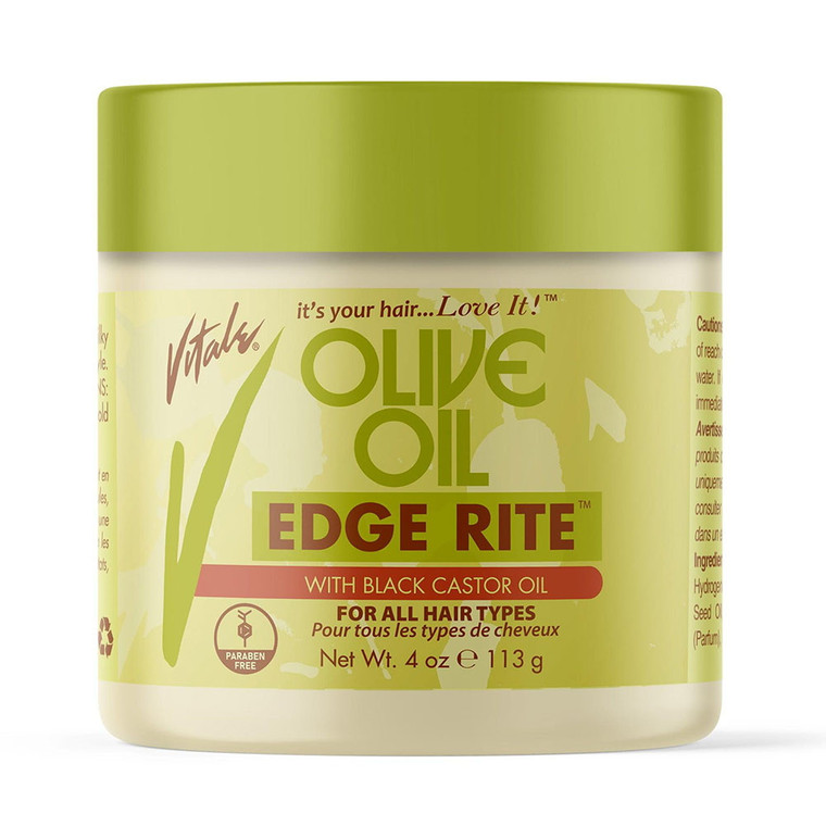 Vitale Olive Oil Edge Rite, Hair Styling Wax, 4 Oz