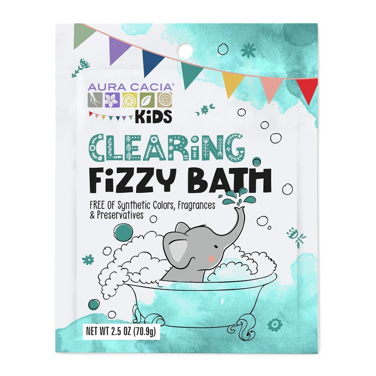 Aura Cacia Kids Clearing Fizzy Bath Powder, 2.5 Oz