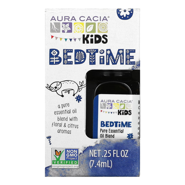 Aura Cacia Kids Bedtime Pure Essential Oil Blends, 0.25 Oz