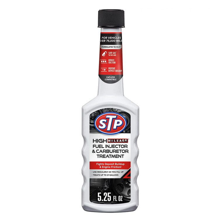 STP High Mileage Fuel Injector and Carburetor Treatment, 5.25 Oz