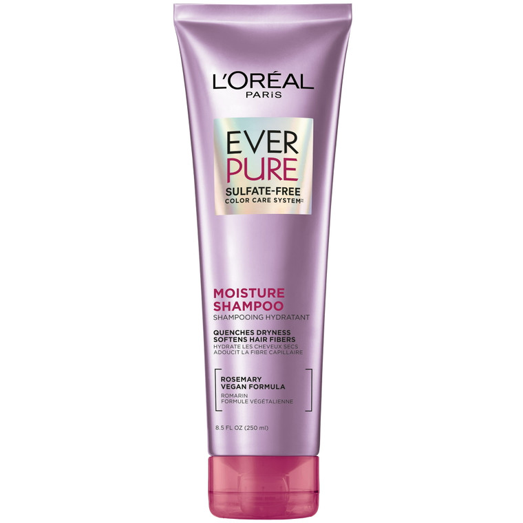 LOreal Paris EverPure Sulfate Free Moisture Shampoo, Rosemary, 8.5 Oz