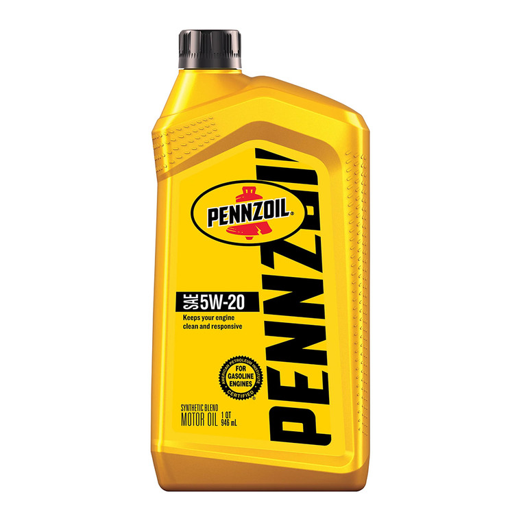 Pennzoil SAE 5W-20 Synthetic Blend Motor Oil for Gasoline Engine 1 Quart