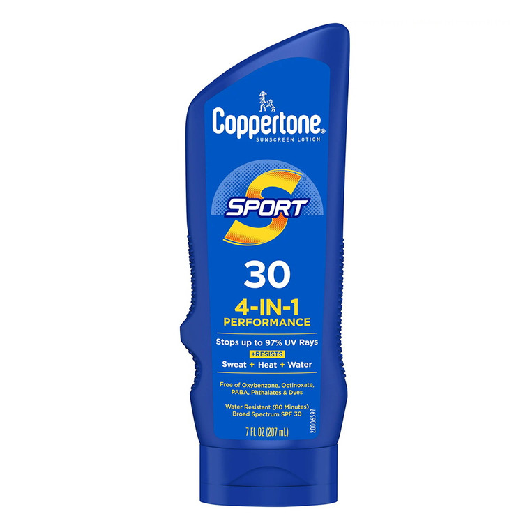 Coppertone Sport SPF 30 Sunscreen Lotion, 4-In-1 Performance, 1 Ea