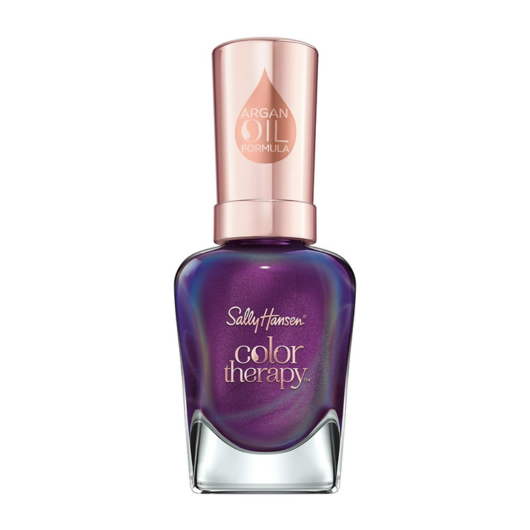 Sally Hansen Color Therapy Nail Polish, Plum Euphoria, 1 Ea