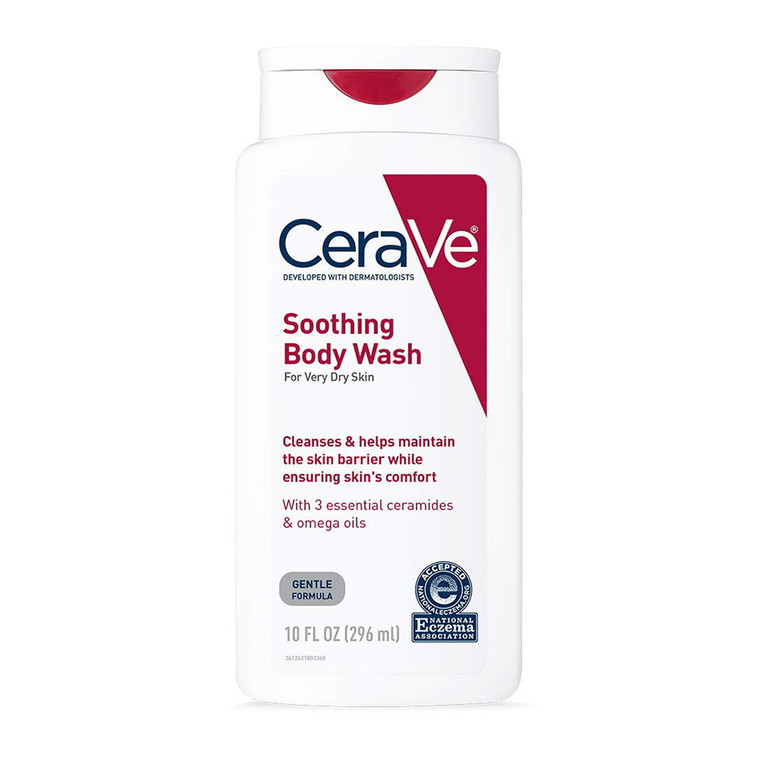 Cerave Soothing Body Wash For Dry Skin, 10 Oz