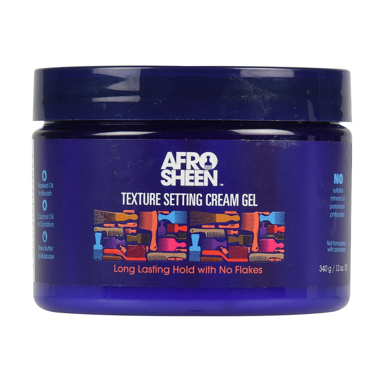 Afro Sheen Texture Setting Cream Gel, 12 Oz