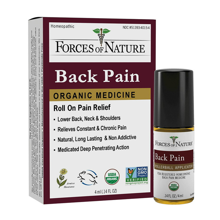 Forces of Nature Back Pain Oraganic Medicin, 0.14 Oz