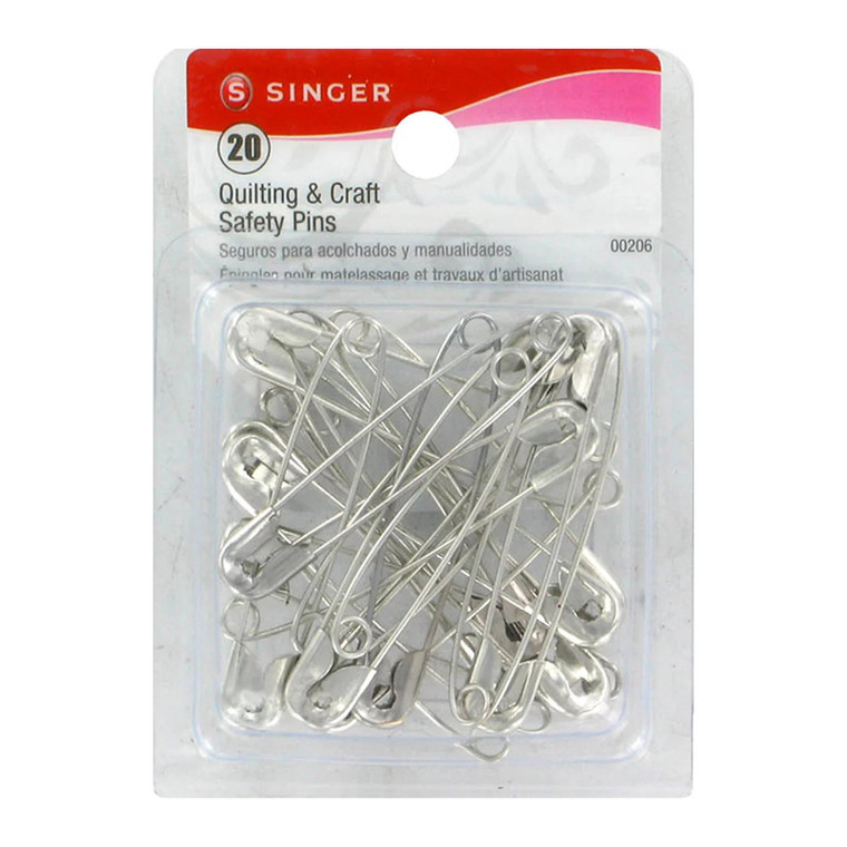 Singer Quilting and Craft Safety Pins, 20 Ea