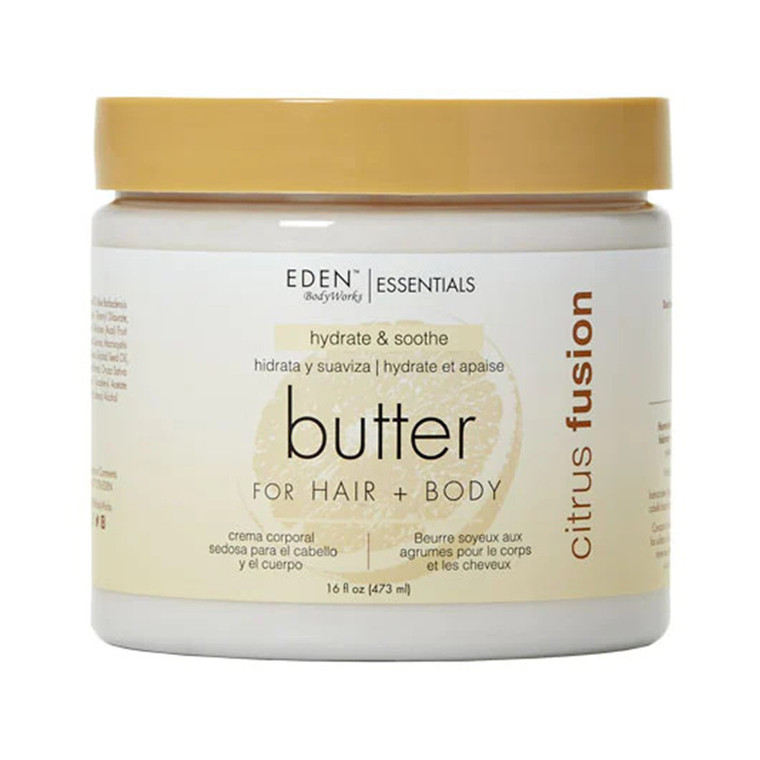 Eden BodyWorks Citrus Fusion Butter for Hair and Body, 16 Oz