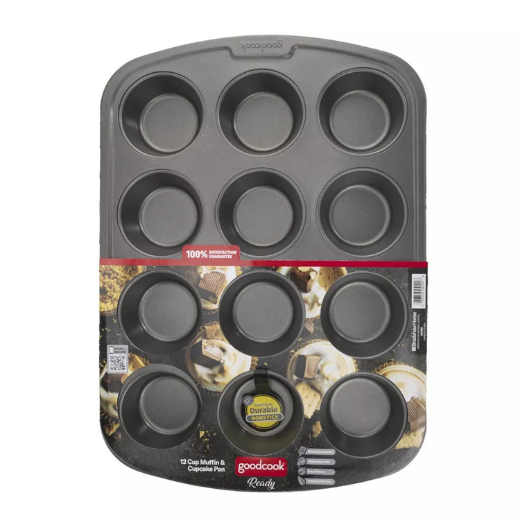 Goodcook Ready Nonstick 12 Cup Muffin and Cupcake Pan, 1 Ea