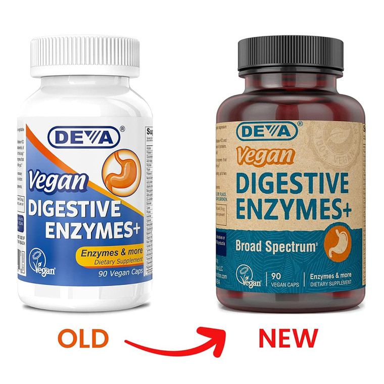 Deva Nutrition Vegan Digestive Support Vcaps Digestive Health Support Formula 90Ea