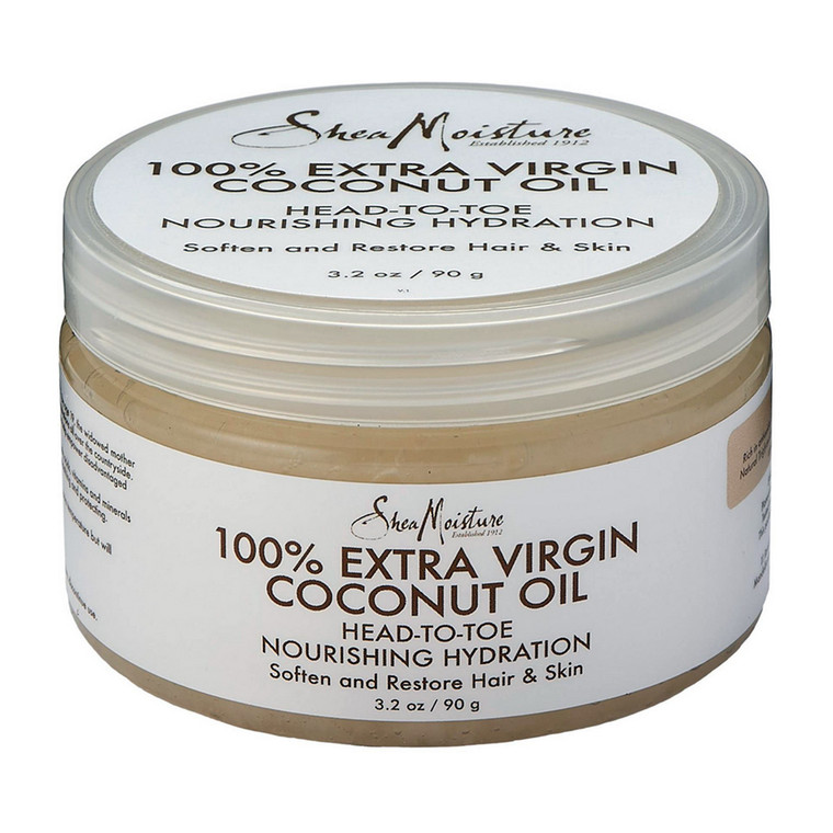 Shea Moisture 100% Extra Virgin Coconut Oil Head To Toe Nourishing Hydration, 3.2 Oz